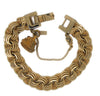 Monet Triple Link Chain Bee Hive Charm Vintage Bracelet