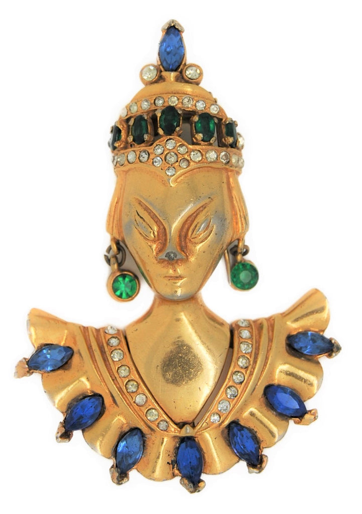 Reinad Princess Empress Vintage Figural Pin Brooch
