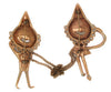 Lampl Puppet Couple WW2 Chatelaine Vintage Figural Brooch Set
