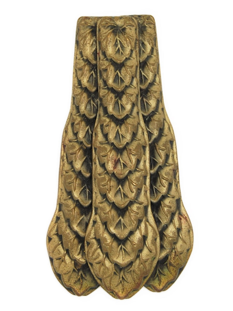 Art Deco Massive Triple Swag Dress Clip Vintage Costume Pin Brooch