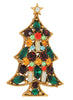 Regency Christmas Holiday Candle Tree Vintage Figural Costume Brooch