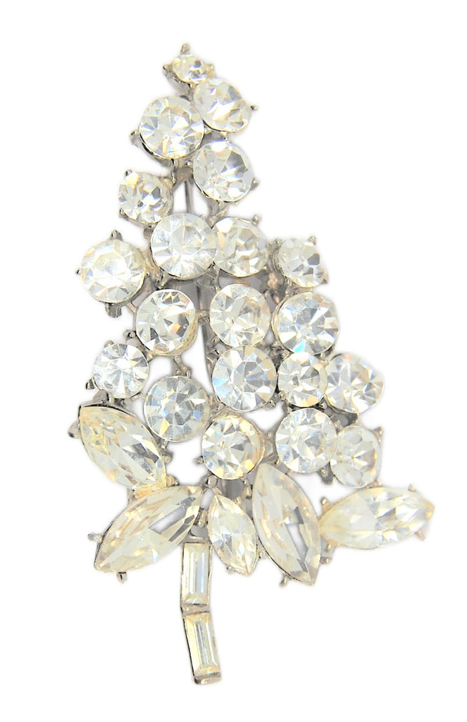Pomerantz Gorgeous Sparkling Crystal Rhinestones Vintage Figural Brooch