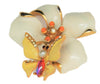 ART Butterfly Floral Trembler Vintage Costume Figural Pin Brooch