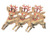 St. Labre Reindeer Trio Christmas Figural Vintage Pin Brooch