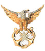 Boucher Eagle Star Anchors USA Patriotic WW2 Vintage Figural Pin Brooch
