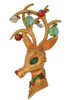 Mylu Christmas Red Nose Reindeer Vintage Figural Costume Brooch