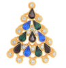 Radko Stunning Christmas Tree Vintage Figural Costume Pendant Brooch