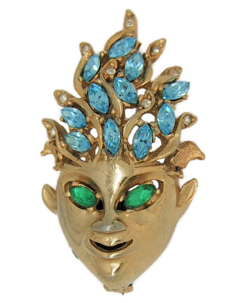 Reja Sprite Witch Doctor Vintage Costume Figural Pin Brooch 1950s