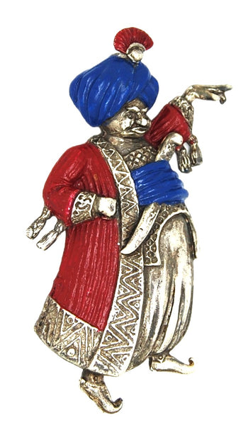 Korda Thief of Bagdad Evil Jaffar Movie Tie-In Vintage Figural Pin Brooch