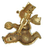 Weiss Snowman Enamel Pearl Holiday Figural Vintage Brooch