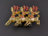 St. Labre Reindeer Christmas Pins - Mink Road Vintage Jewelry
