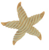 Carnegie Cream & Gold Enamel Starfish Vintage Figural Pin Brooch