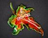 Carnegie Maple Leaf Bee Figural Brooch - Mink Road Vintage Jewelry