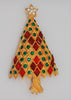 Eisenberg Ice Iconic Red Green Christmas Tree Vintage Figural Brooch