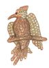 Block Coro Geissmann Woodpecker Vintage Figural Pin Brooch
