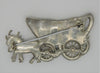 Oxen Conestoga Pioneer Wagon Little Nemo Moveable Vintage Figural Brooch