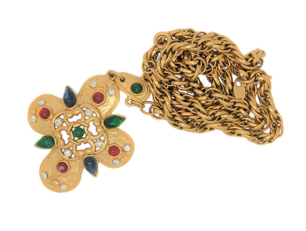 Trifari Jewels of India Alfred Philippe Vintage Chain & Pendant