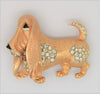 Boucher Basset Hound Dog Vintage Figural Costume Pin Brooch