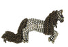 Heidi Daus Tally-Ho Chain Mane & Tail Crystal Horse Vintage Figural Brooch