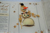 LATR Lunch at the Ritz Frosty Snowman Vintage Figural Brooch Pin - Mint