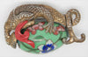 Rice Weiner Dragon Cloisonne QLi Louis C Mark Vintage Figural Pin Brooch