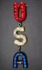 Patriotic USA Celluloid Figural  WW2 Brooch - Mink Road Vintage Jewelry