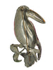 Art Deco Jose Rodriquez Parrot Bird Vintage Costume Figural Pin Brooch