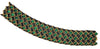 Boucher Woven Chain-mail Peacock Blue & Emerald Vintage Bracelet UNWORN