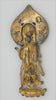 Carnelian Temple Goddess Vintage Figural Costume Pin Brooch