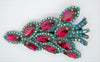 Bauer Large Christmas Tree Special Edition Ruby Holiday Figural Pin Brooch - Mint