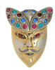 Erwin Pearl "The Montebank" Mask Vintage Figural Pin Brooch