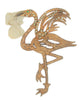 Reinad Chanel Novelty Company Stork Gold & Silver Vintage Figural Brooch