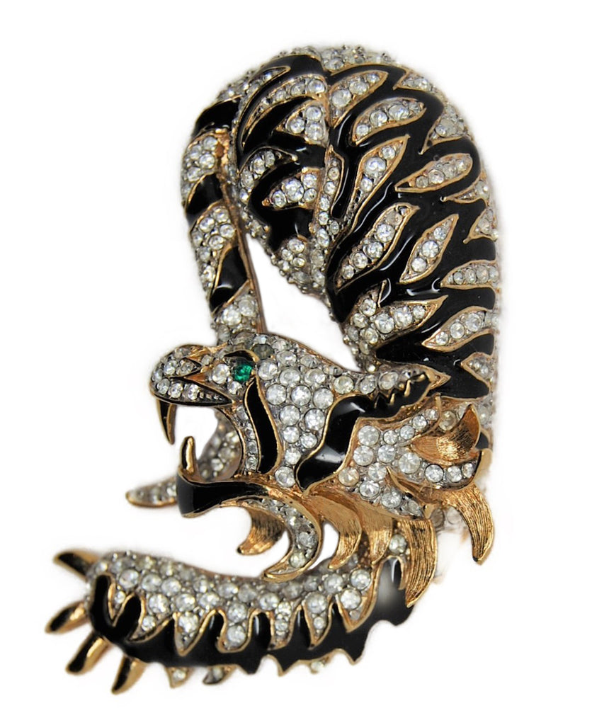 Attwood & Sawyer A&S Mystical Beast Dragon Griffin Tiger Vintage Figural Pin Brooch