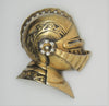 Reja Gladiator Helmet Moveable Visor Fur Clip Vintage Figural Pin Brooch