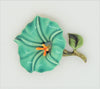 HAR Blue Morning Glory Floral Flower Vintage Costume Figural Pin Brooch