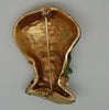 HAR Maharajah Sultan King Enamel Figural Brooch Pin 1950s - Mink Road Vintage Jewelry