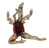 Weinstock Dancing Flame Sprite, Sterling Vintage Figural Pin Brooch