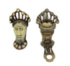 Selini Signed Emporer Warrior King Vintage Figural Earrings
