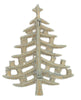 Silver Starr Flocked & Pearls Christmas Tree Vintage Figural Costume Brooch