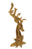 JJ Jonette Holly Berries Big Reindeer Vintage Figural Pin Brooch