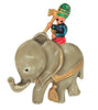 Attwood & Sawyer A&S Enameled Elephant & Rider Vintage Figural Brooch