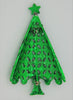 Mylu Christmas AB Blues & Pinks Enamel Tree Pin Brooch