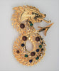 Coro Mythical Beast Sea Dragon Vintage Figural Pin Brooch