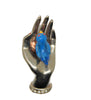 Reja Blue Bird in Hand Fur Clip Vintage Figural Pin Brooch HTF