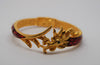 Bob Mackie Enamel Flaming Dragon Vintage Figural Bracelet