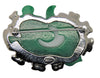 KJL Dragon Fish Jade Rhodium Vintage Figural Brooch - Special Edition