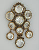 Kramer Headlight Rhinestones Hi-End Dangling Vintage Pin Brooch