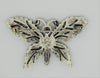 Florenza Monochrome Butterfly Vintage Costume Figural Pin Brooch