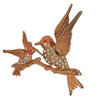 Block Apparel Birds on Branch Vintage Figural Pin Brooch