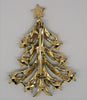 Beatrix Christmas Star Branch Tree Figural Brooch 1960s